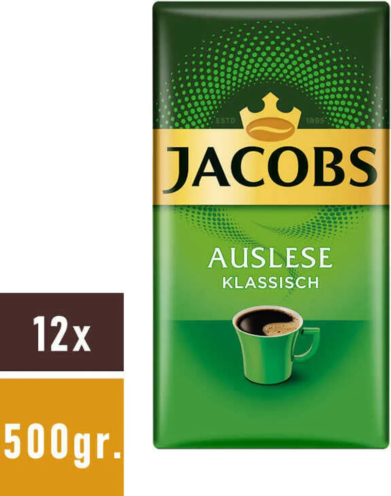 JACOBS Auslese Klassisch Filterkaffee 12x500g Kaffee Gemahlen 8 JACOBS Auslese Klassisch Filterkaffee 12x500g Kaffee Gemahlen – Bild 6