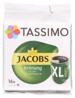 Tassimo Jacobs Krönung XL | 16 T Discs, Kaffeekapseln -Bon Cafe Store ef4342d2b903f73da2291ea668be737b