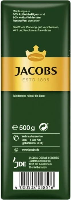 JACOBS Krönung Balance Filterkaffee 12 X 500 G Gemahlener Röstkaffee -Bon Cafe Store f5075d8e6ebbcddd27c446b174db3464
