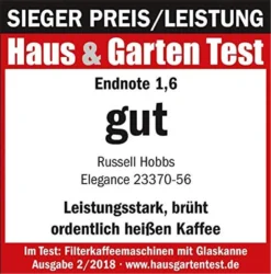 Russell Hobbs Elegance Kaffeemaschine 18 Russell Hobbs Elegance Kaffeemaschine -Bon Cafe Store f8eec7632ac9cde376dc812d392a9e67