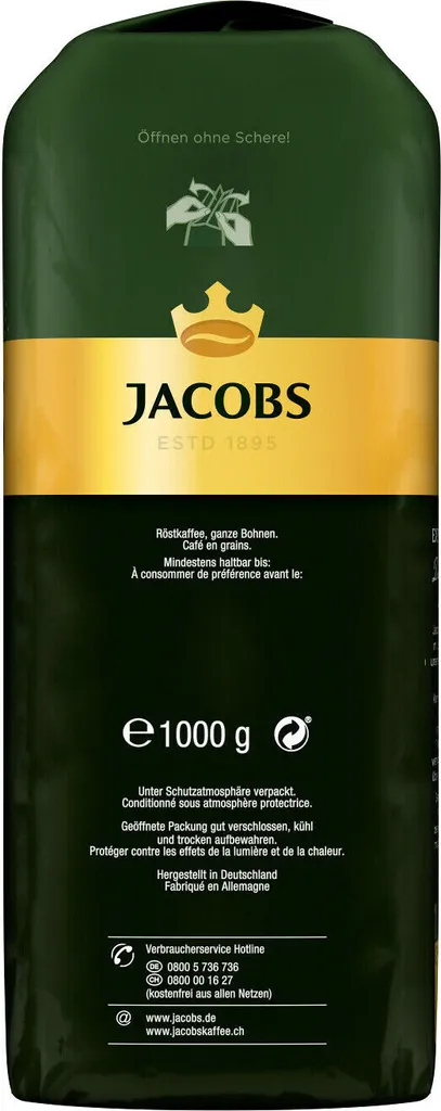 JACOBS Kaffeebohnen Expertenröstung Espresso 3 Kg Ganze Espressobohnen + 1 Jacobs Barista Becher + 1 Dose 7 JACOBS Kaffeebohnen Expertenröstung Espresso 3 Kg Ganze Espressobohnen + 1 Jacobs Barista Becher + 1 Dose – Bild 5