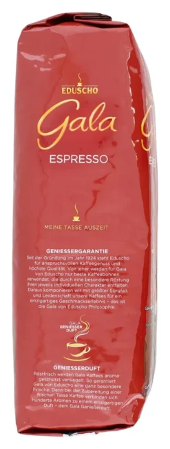 Eduscho Gala Espresso Kaffeebohnen 1kg -Bon Cafe Store f9436c08432d17708ee2ca612077c26d
