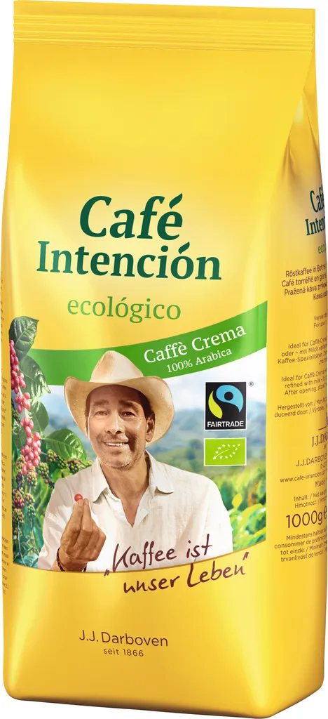 Café Intención Ecológico Caffè Crema | Fairtrade | Ganze Bohne | 1000g 3 Café Intención Ecológico Caffè Crema | Fairtrade | Ganze Bohne | 1000g