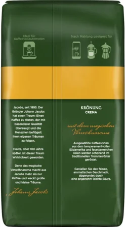 JACOBS Kaffeebohnen Krönung Crema 3 Kg Ganze Geröstete Bohnen + 1 Jacobs Barista Becher + 1 Dose -Bon Cafe Store fc796c7f6452d8402feaec03b8fc7601