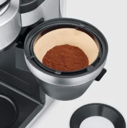 SEVERIN FILKA Vollautomat Für Filterkaffee Mit Glaskanne KA 4850 Aus Edelstahl, Matt-schwarz Edelstahl-gebürstet -Bon Cafe Store febdfcf5c78533c699d0ea58b92165b0