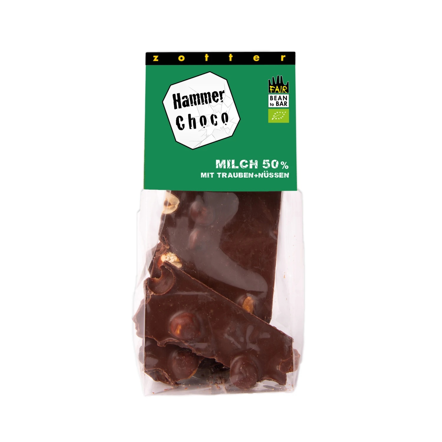 Hammer Choco- Milchschoko Mit Trauben Und Nüssen 100g 4 Hammer Choco- Milchschoko Mit Trauben Und Nüssen 100g – Bild 2